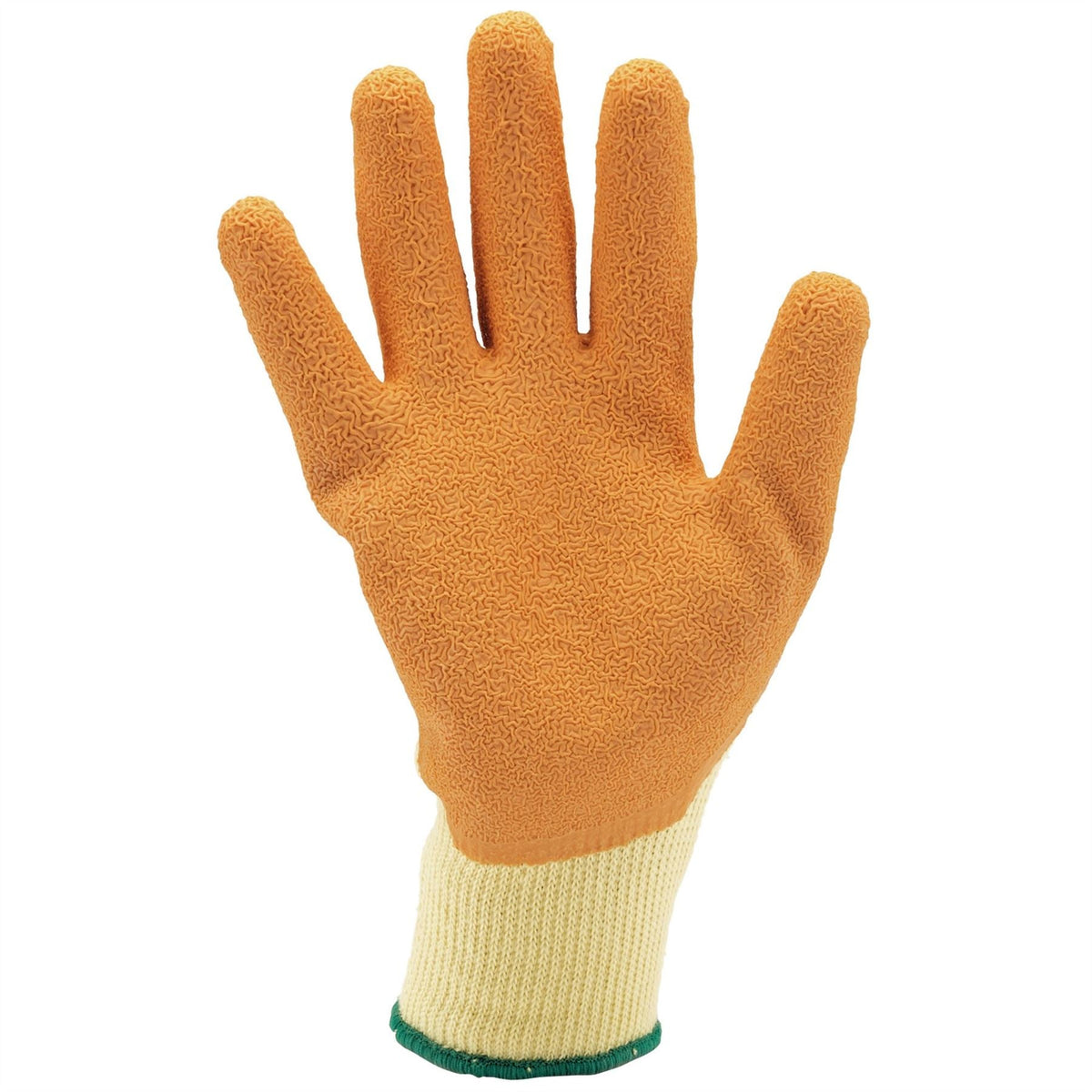 Draper Heavy Duty Latex Coated Work Gloves Large Orange 82721 White Rose Tools