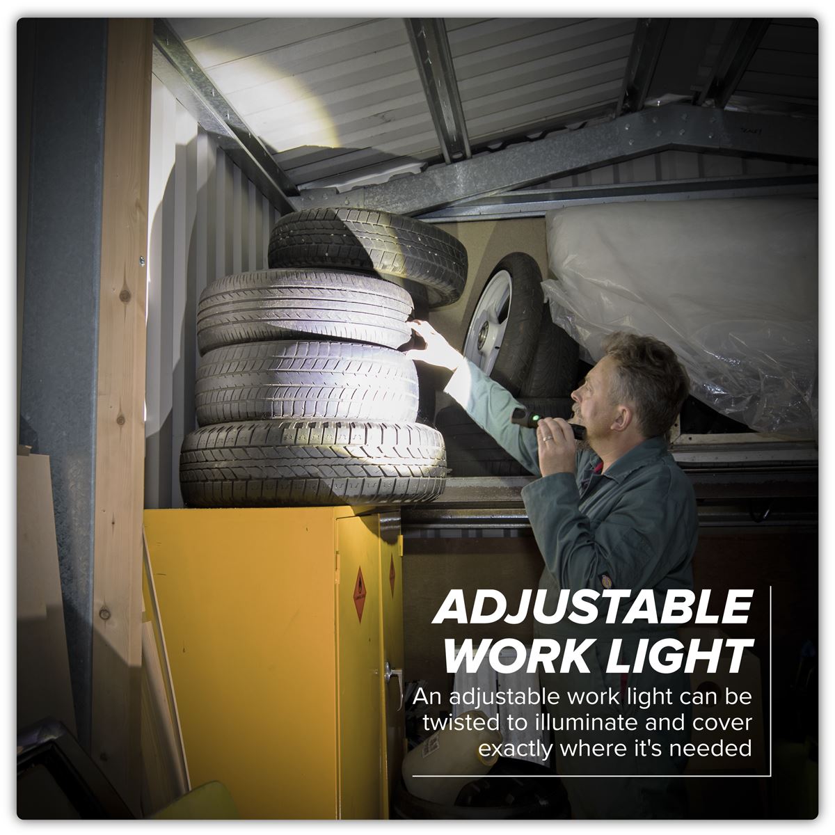 Sealey Rechargeable Aluminium Torch with Adjustable Focus 10W SMD LED