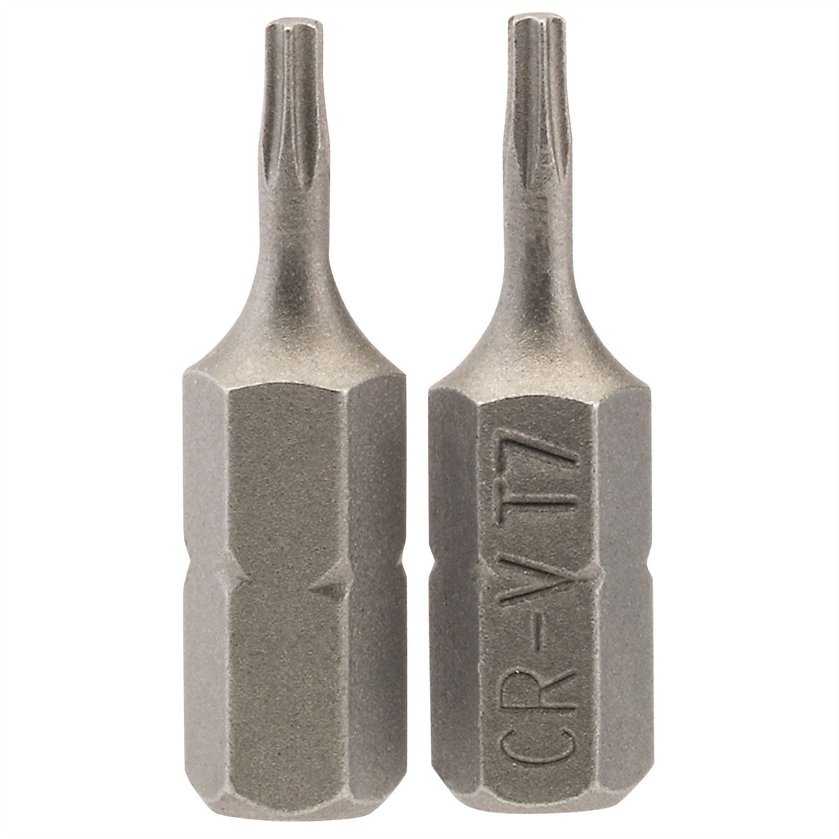 Draper TX-STAR® Insert Bit 1/4" Hex 25mm Long T7 (Pack of 2) 66421 White Rose Tools