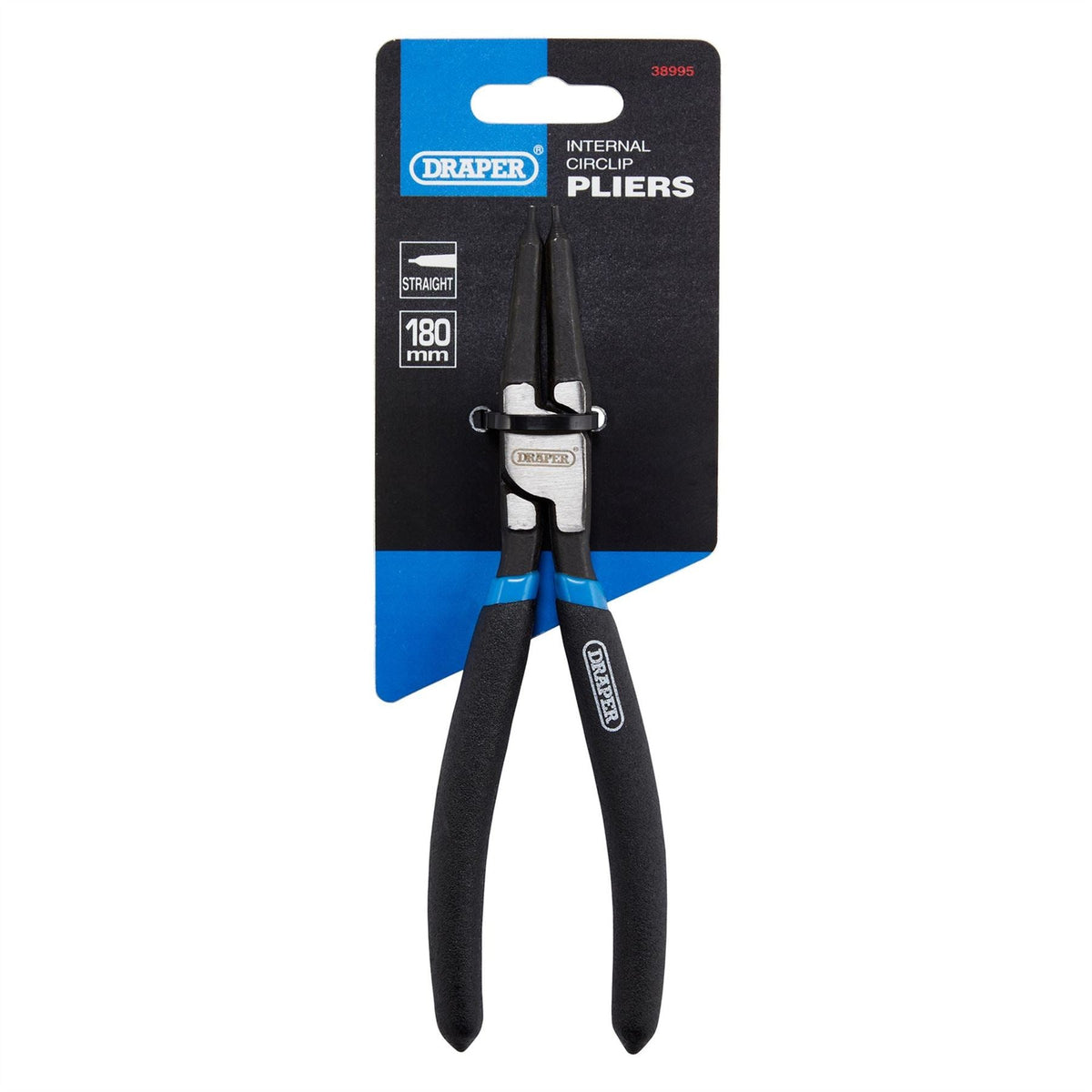 Draper Straight Internal Circlip Pliers 180mm 38995 White Rose Tools