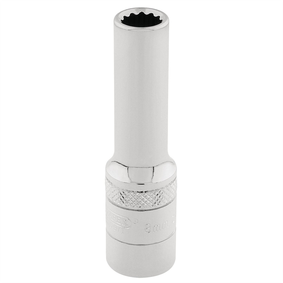 Draper Expert HI-TORQ® 12 Point Deep Socket 3/8" Sq. Dr. 8mm 32818 White Rose Tools
