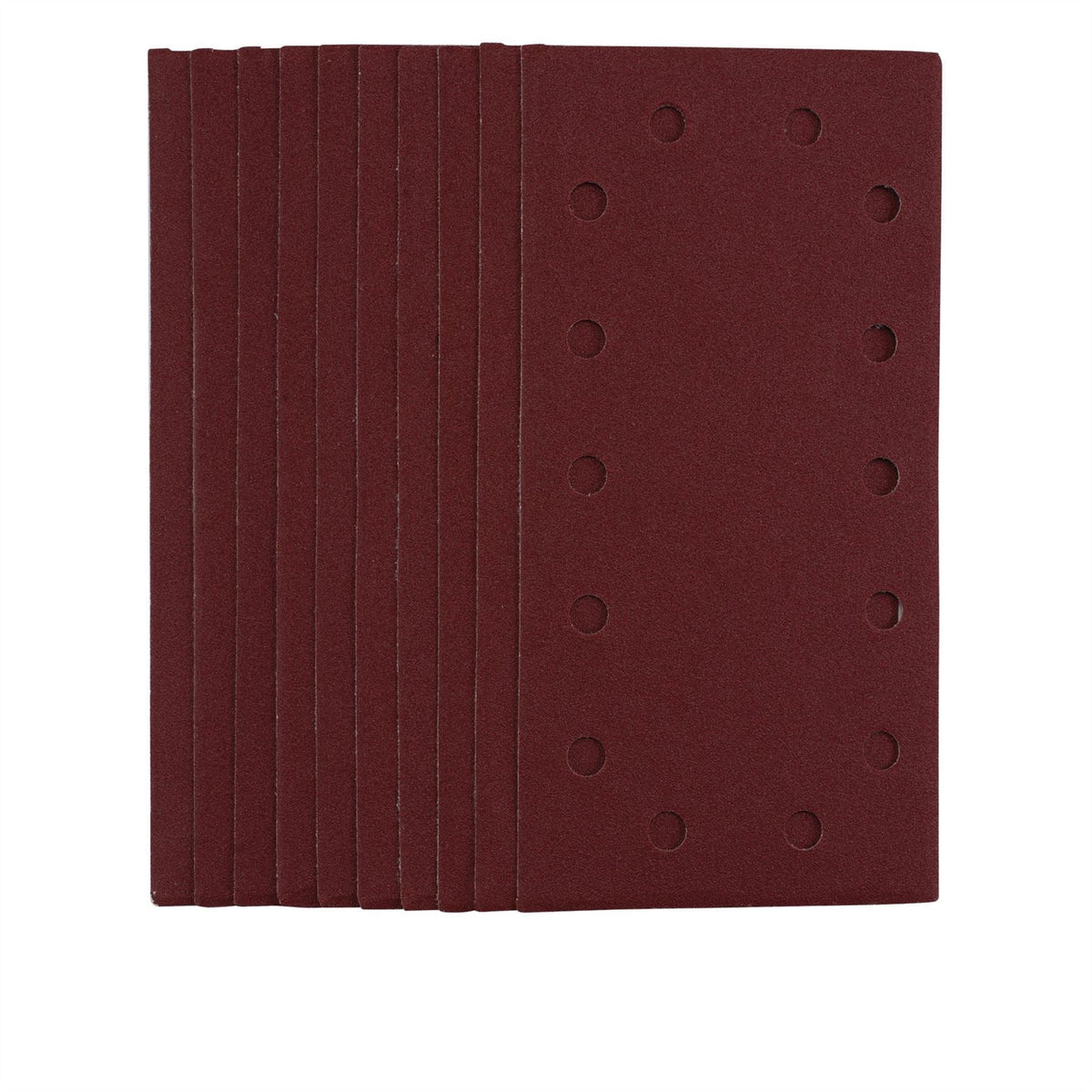 Draper 1/2 Sanding Sheets with Hook and Loop 115 x 230mm 120 Grit (Pack of 10) 55864 White Rose Tools