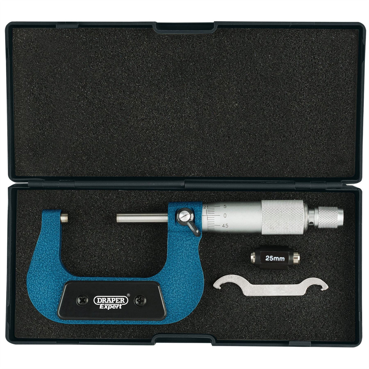 Draper Expert Metric External Micrometer 25 - 50mm 46604 White Rose Tools