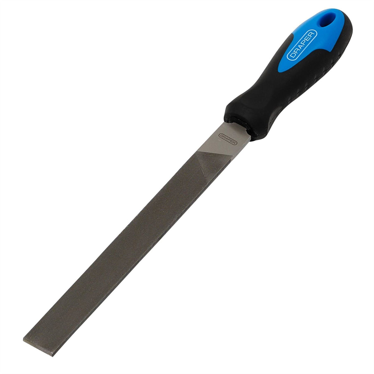 Draper Soft Grip Engineers Hand File and Handle 200mm 44953 White Rose Tools