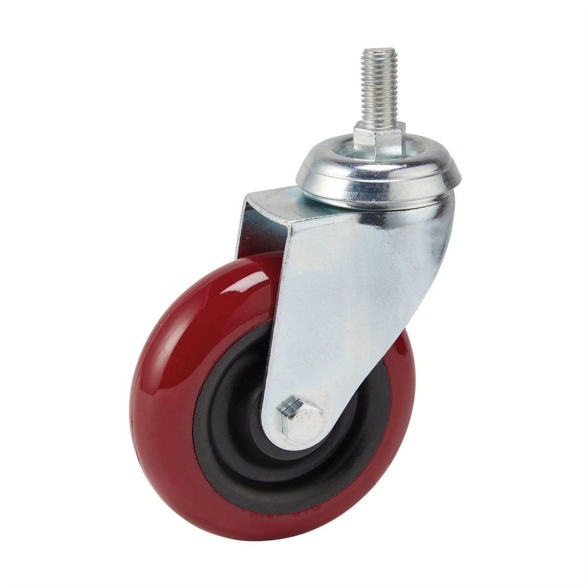 Draper Swivel Bolt Fixing Polyurethane Wheel 100mm Diameter S.W.L. 125kg 65520 White Rose Tools
