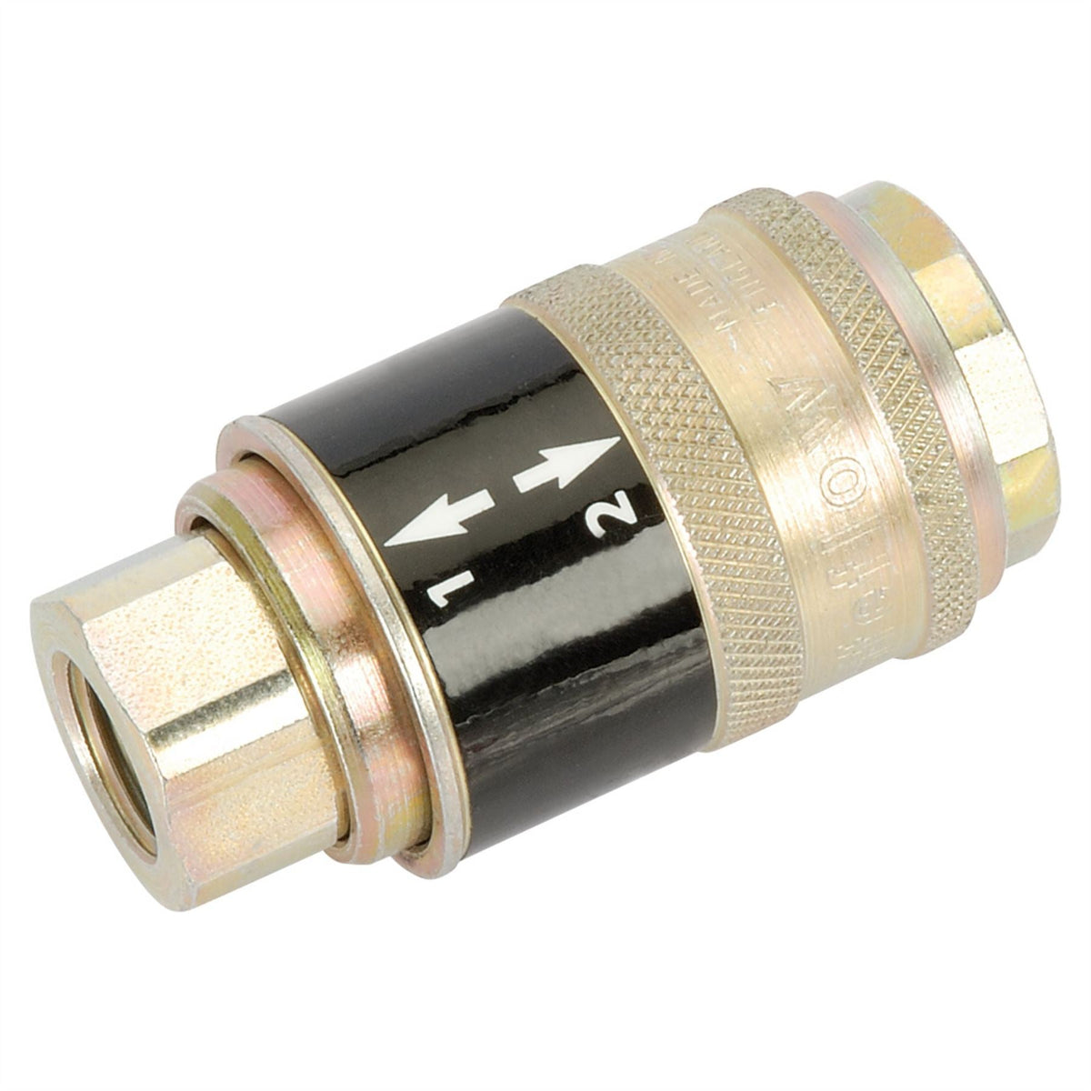 Draper 1/4" BSP Female Parallel 'Safeflow' Air Line Coupling 41879 White Rose Tools