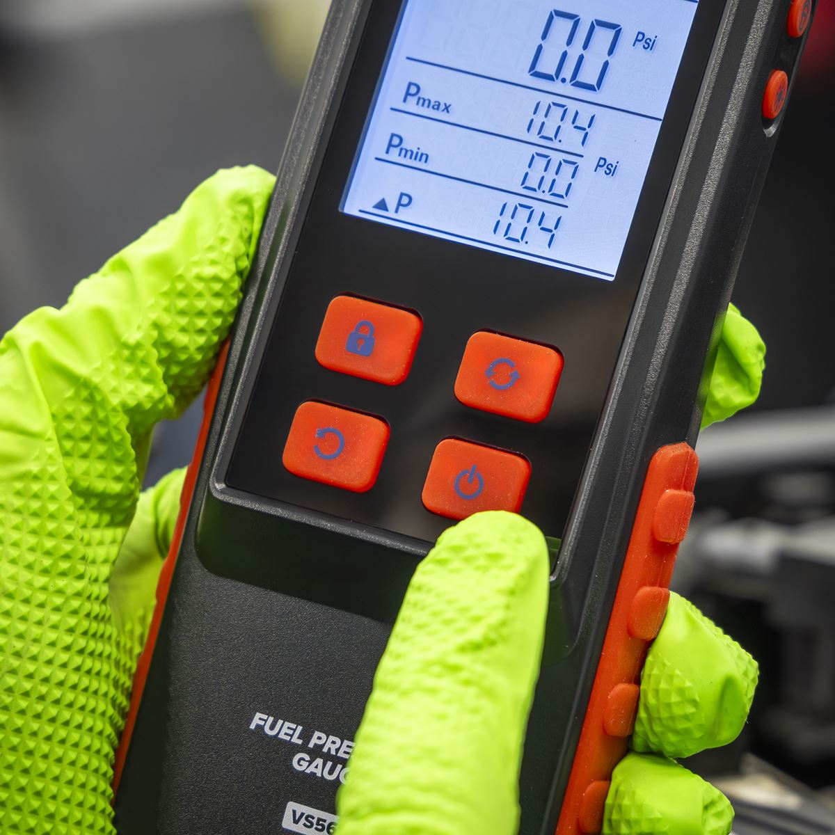 Sealey Digital Fuel Injection Pressure Test Kit for GDI Fuel Circuits 6pc