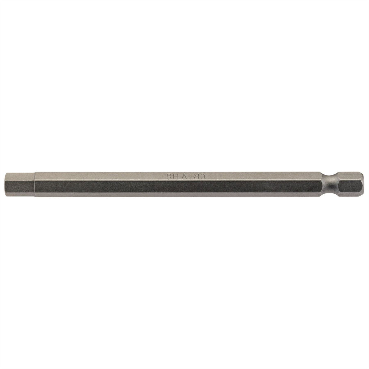 Draper Hexagonal Insert Bit 6mm 1/4" Hex 100mm Long (Pack of 1) 64375 White Rose Tools