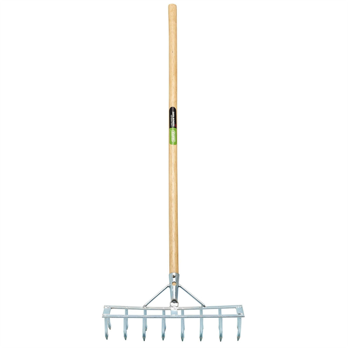 Draper Long Handled Steel Harrow Rake and Scarifier 09994 White Rose Tools