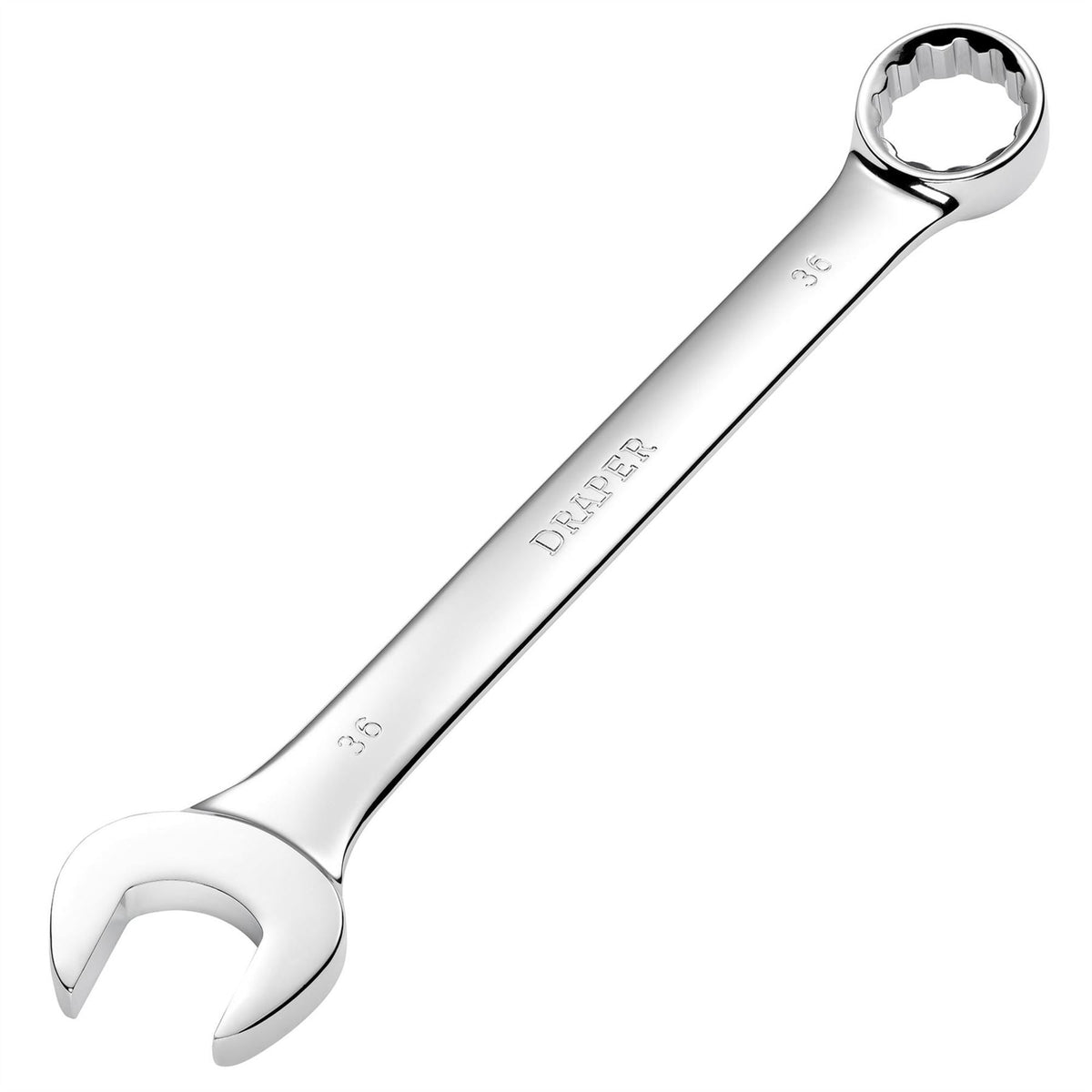 Draper Heavy Duty Long Pattern Metric Combination Spanner 36mm 36956 White Rose Tools