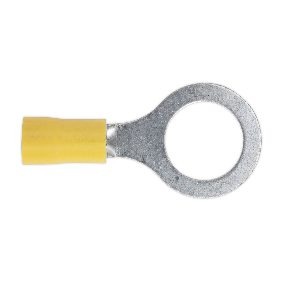 Sealey 100 Pack 13mm (1/2") Yellow Easy Entry Ring Terminal