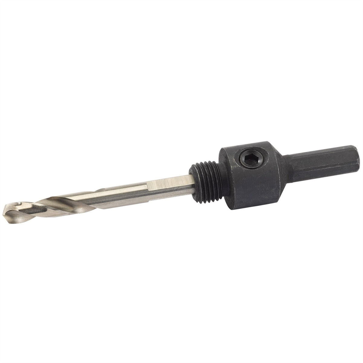 Draper Hex. Shank Holesaw Arbor with HSS Pilot Drill for 14 - 30mm Holesaws 5/16" Thread 52982 White Rose Tools