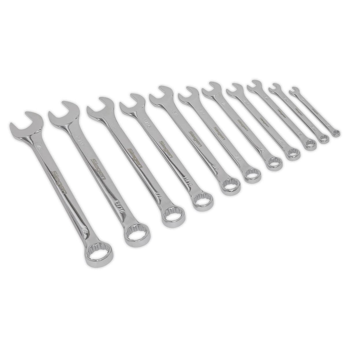 Siegen by Sealey Combination Spanner Set 11pc Imperial