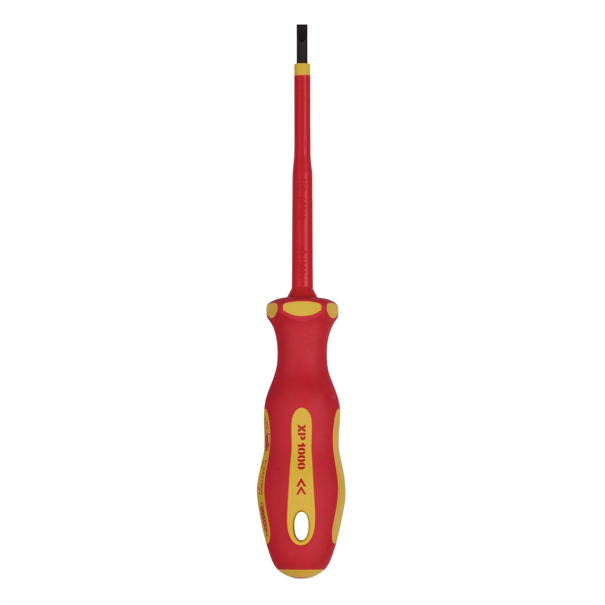 Draper XP1000 VDE Plain Slot Screwdriver 4 x 100mm 64414 White Rose Tools