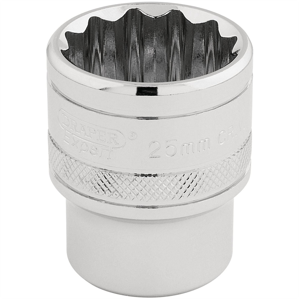 Draper Expert HI-TORQ® 12 Point Socket 1/2" Sq. Dr. 25mm 33418 White Rose Tools
