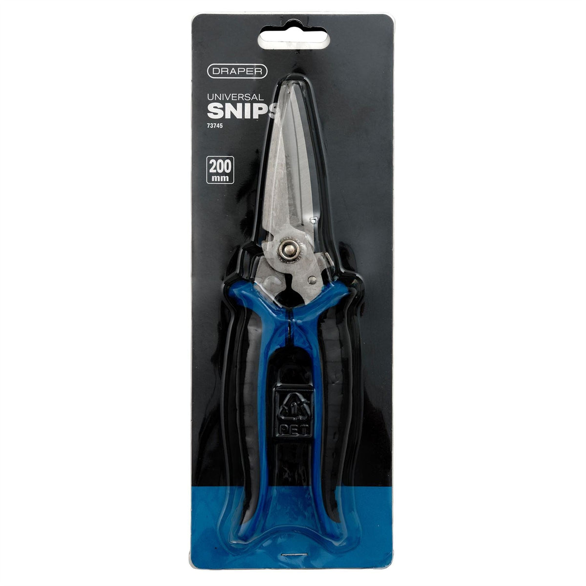 Draper Soft Grip Universal Snips 200mm 73745 White Rose Tools