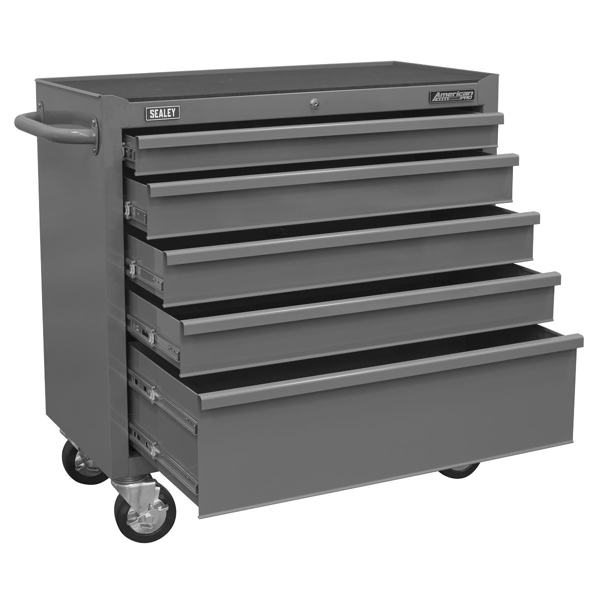 Sealey American PRO® Rollcab 5 Drawer - Grey White Rose Tools
