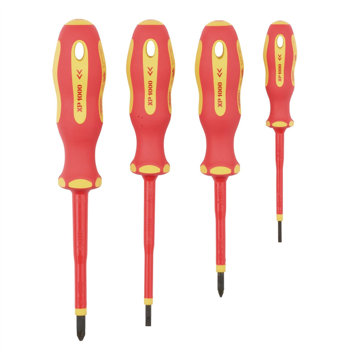 Draper XP1000 VDE Screwdriver Set (4 Piece) 64693 White Rose Tools