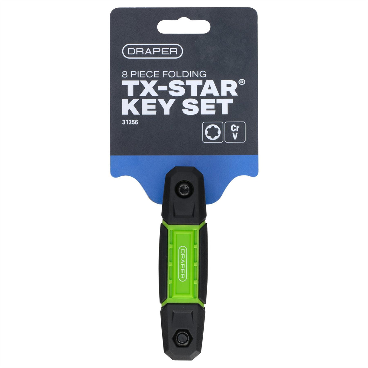 Draper Folding TX-STAR® Key Set (8 Piece) 31256 White Rose Tools