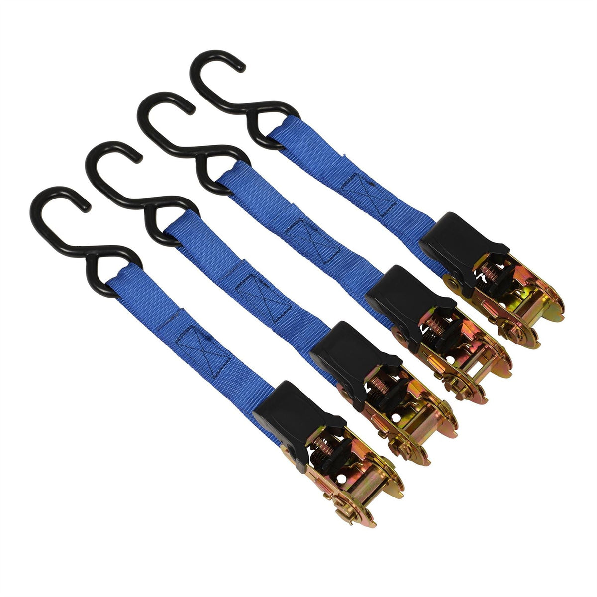 Draper Ratcheting Tie Down Straps 5m x 25mm 250kg (4 Piece) 60965 White Rose Tools