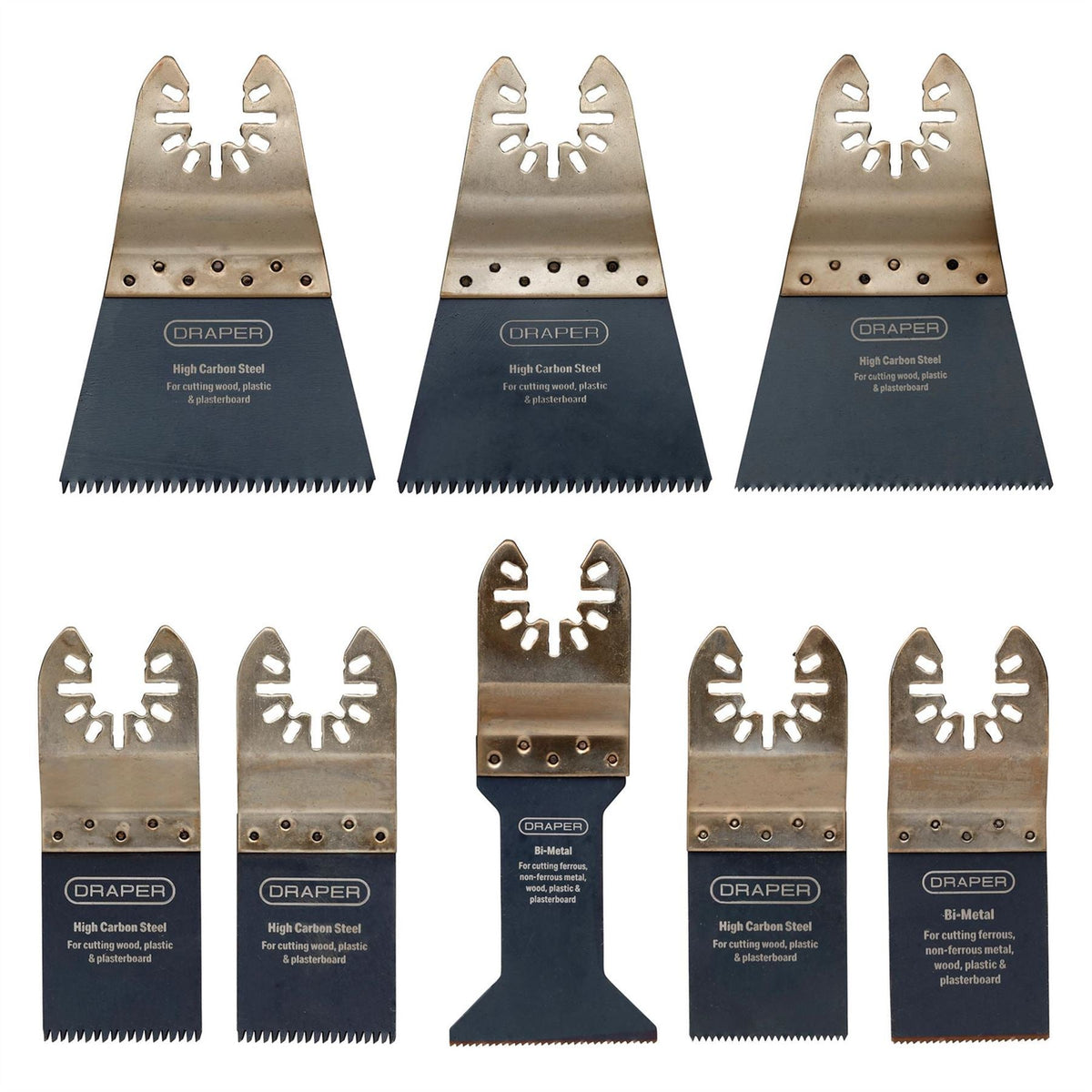 Draper Oscillating Multi-Tool Blade Set (8 Piece) 70483 White Rose Tools