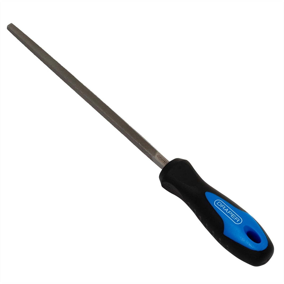 Draper Soft Grip Engineers Square File and Handle 200mm 44956 White Rose Tools
