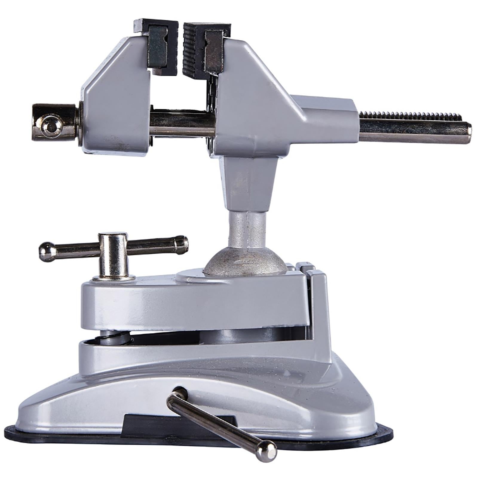 Amtech Bench Vice Clamp Table Suction Base Soft Jaws Rotating 70mm 2.75