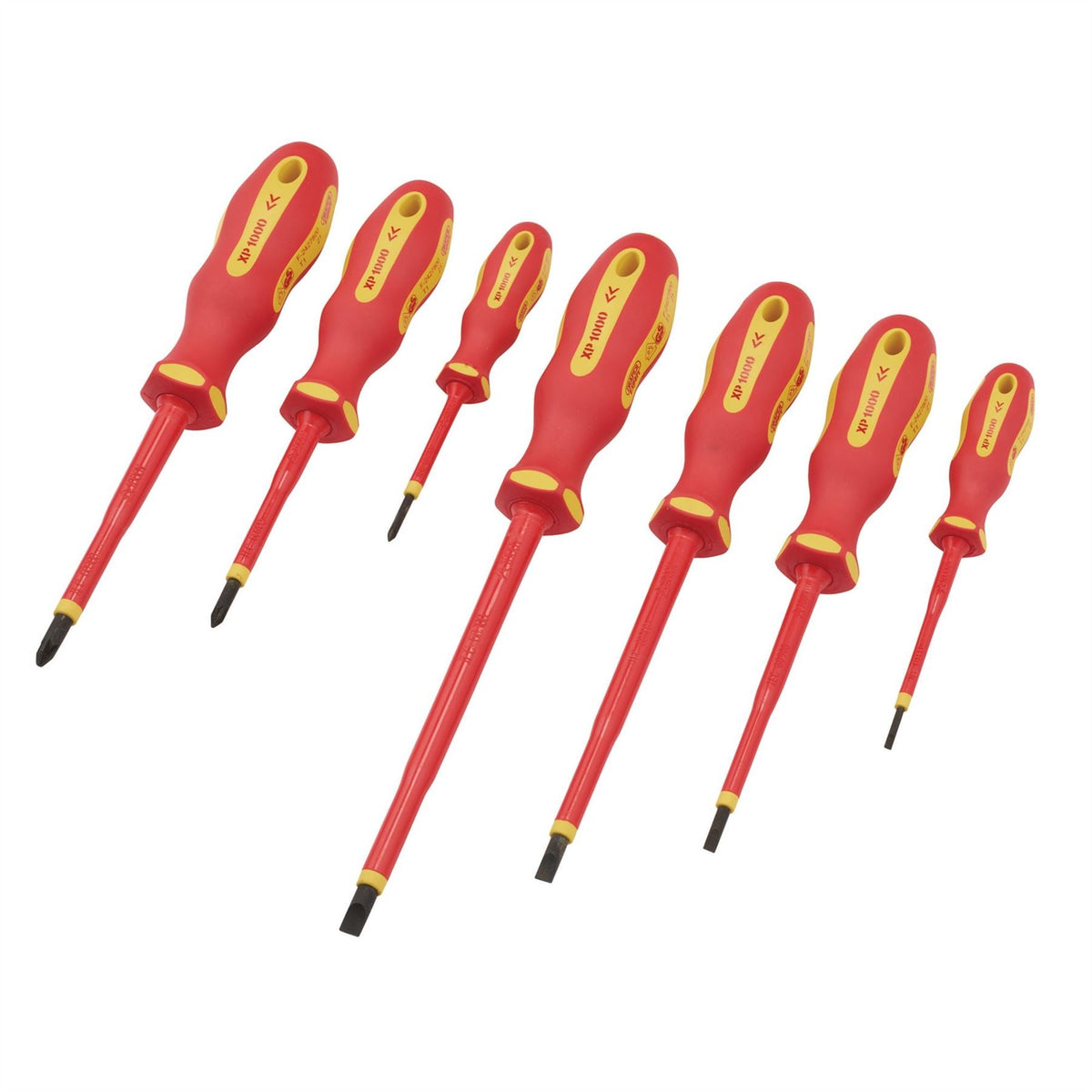 Draper XP1000 VDE Screwdriver Set (7 Piece) 64694 White Rose Tools