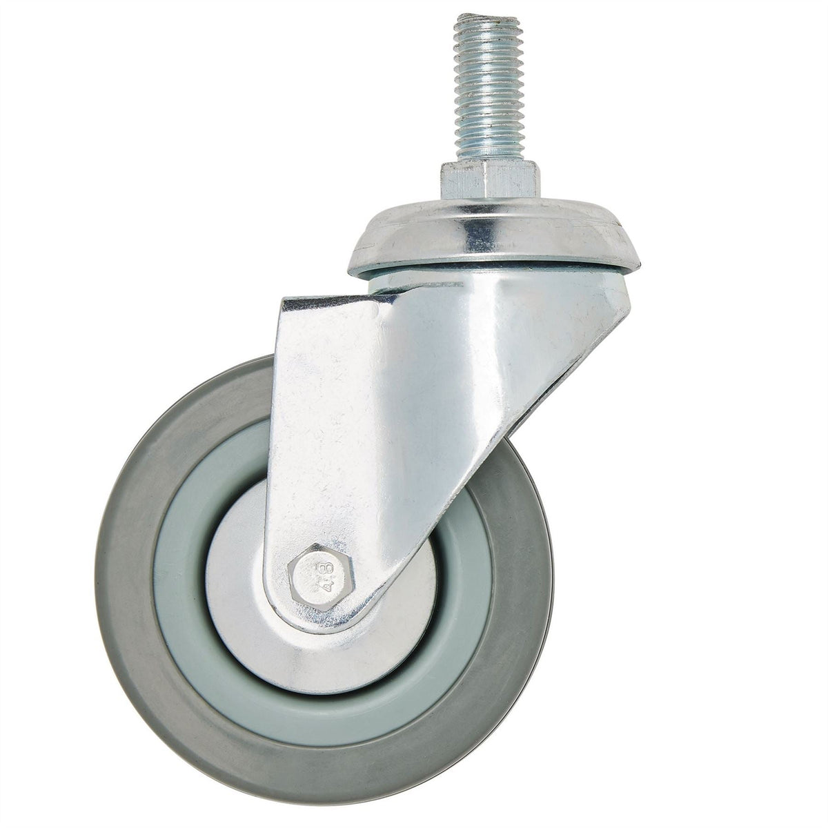 Draper Swivel Bolt Fixing Rubber Castor 75mm Diameter S.W.L. 70kg 65475 White Rose Tools