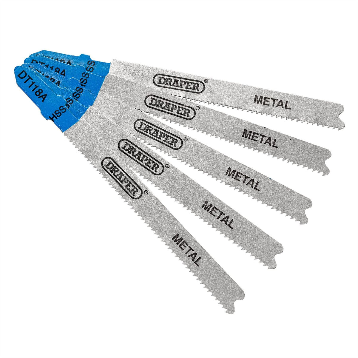 Draper DT118A Jigsaw Blade Set 92mm (5 Piece) 81729 White Rose Tools