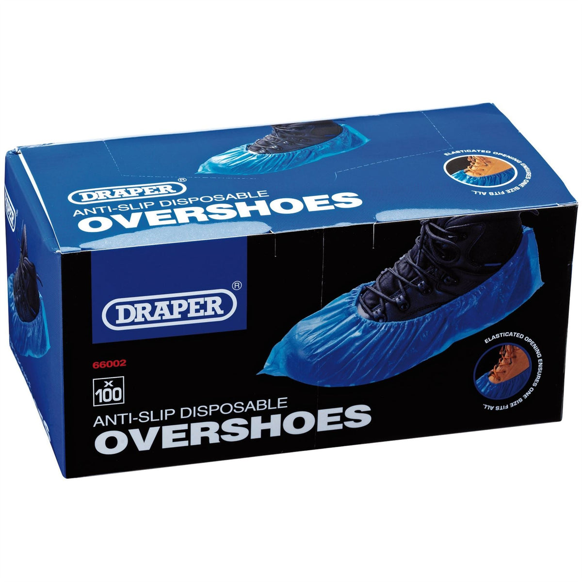 Draper Disposable Overshoe Covers (Box of 100) 66002 White Rose Tools