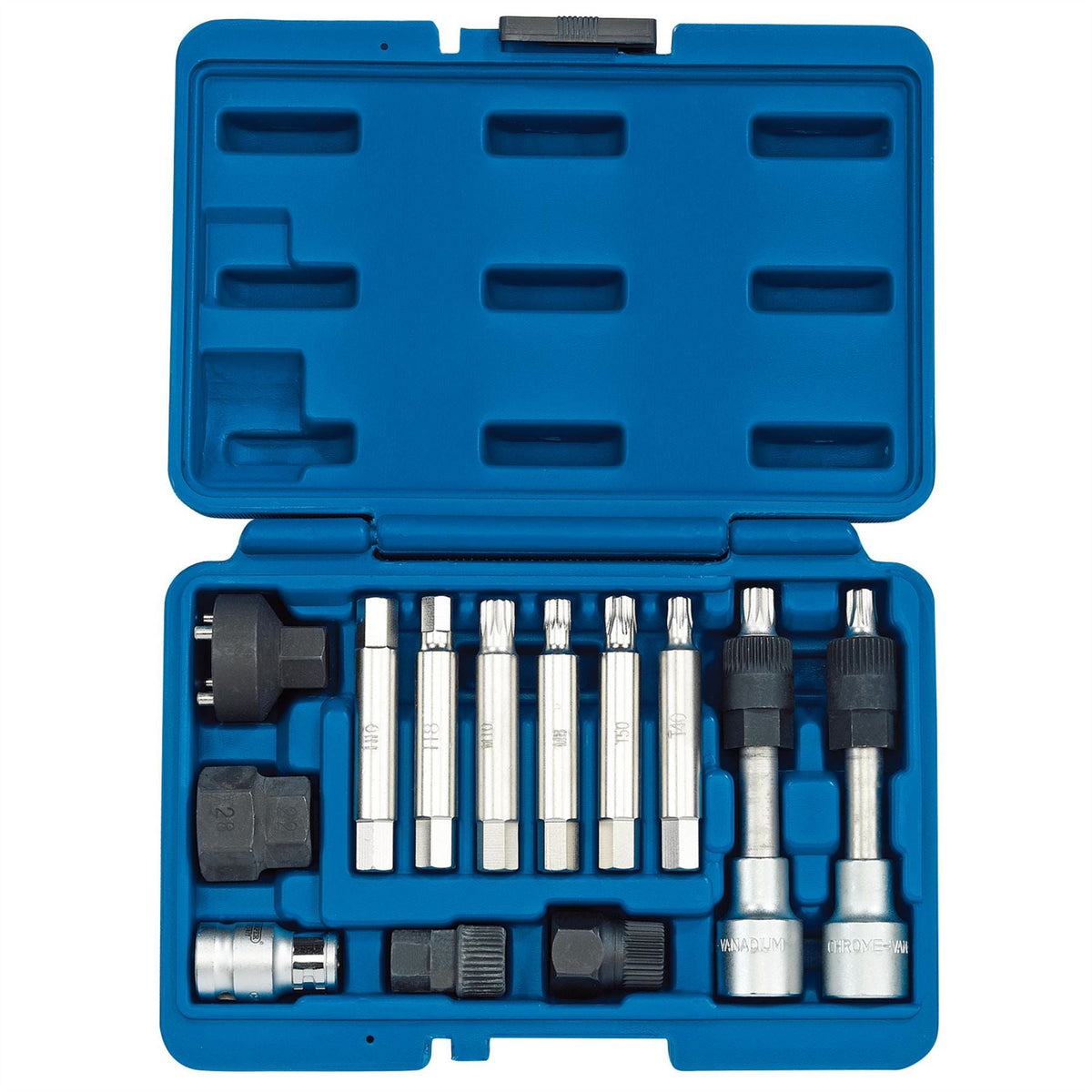 Draper Expert Alternator Pulley Tool Kit (13 Piece) 31913 White Rose Tools