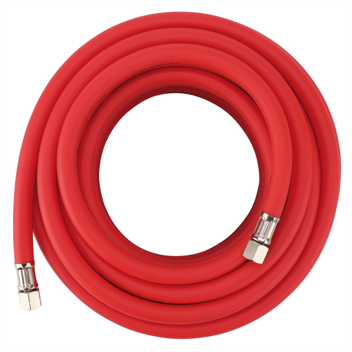 Draper High Visibility Hybrid Air Hose 15m x 10mm 1/4" BSP Red 31731 White Rose Tools