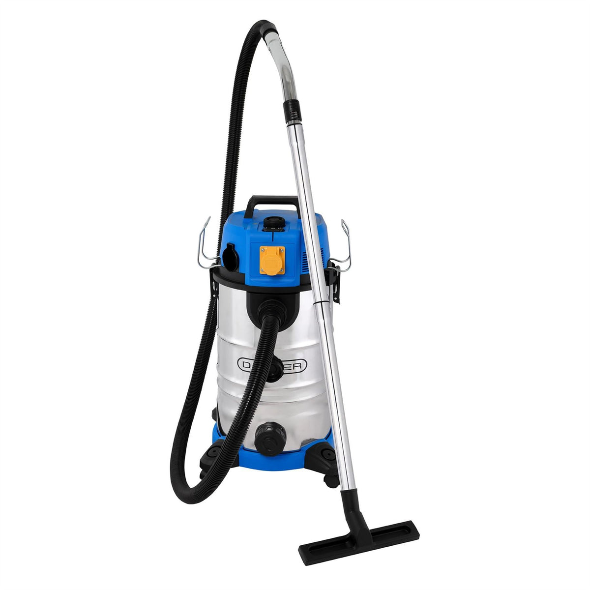 Draper 110V M-Class Dust Extractor Wet and Dry Vacuum Cleaner with Power Take-Off 35L 1100W 28229 White Rose Tools