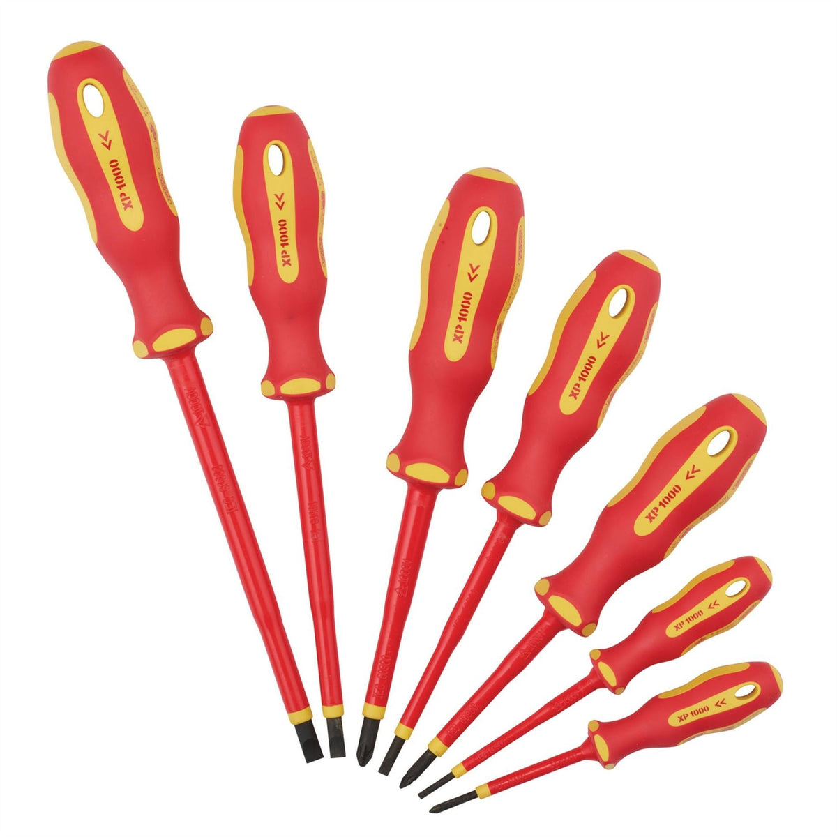 Draper XP1000 VDE Screwdriver Set (7 Piece) 64694 White Rose Tools