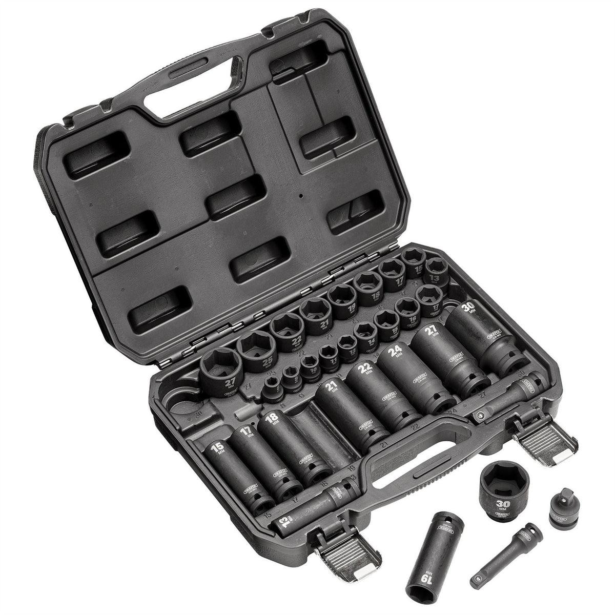 Draper HI-TORQ® Impact Socket Set 3/8" & 1/2" Sq. Dr. (32 Piece) 83098 White Rose Tools