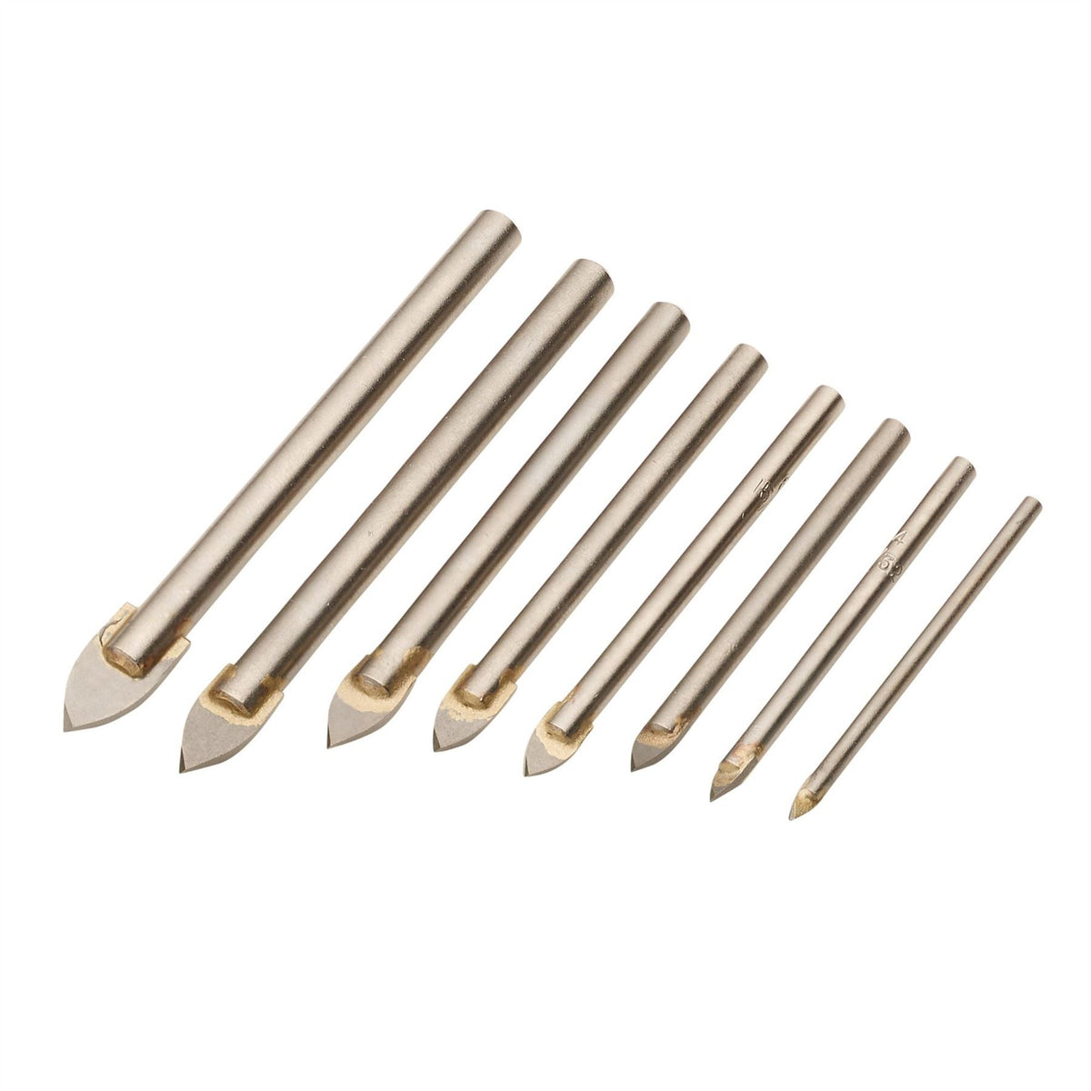 Draper TCT Tile and Glass Drill Bit Set (8 Piece) 48221 White Rose Tools