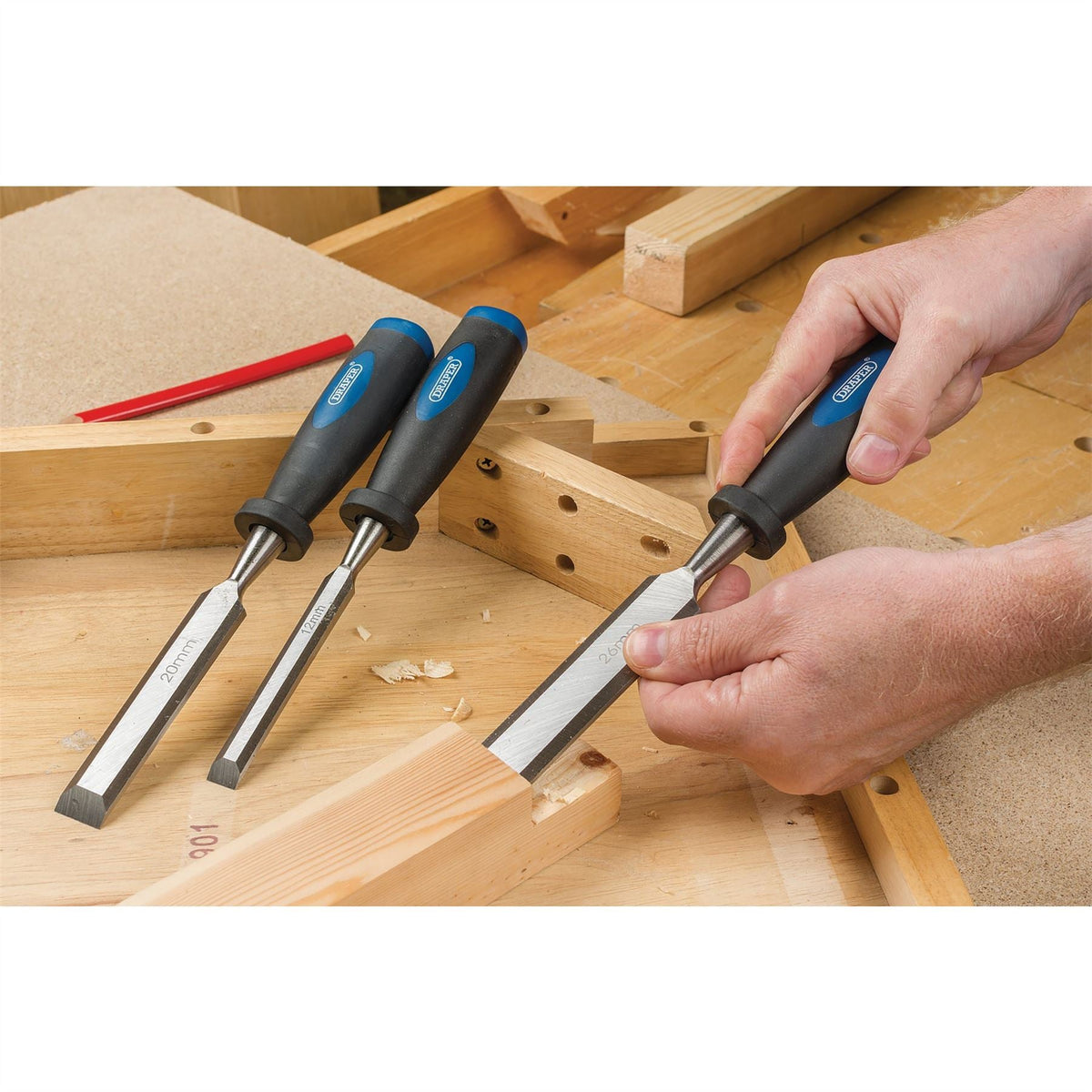 Draper Bevel Edge Wood Chisel 12mm 83285 White Rose Tools