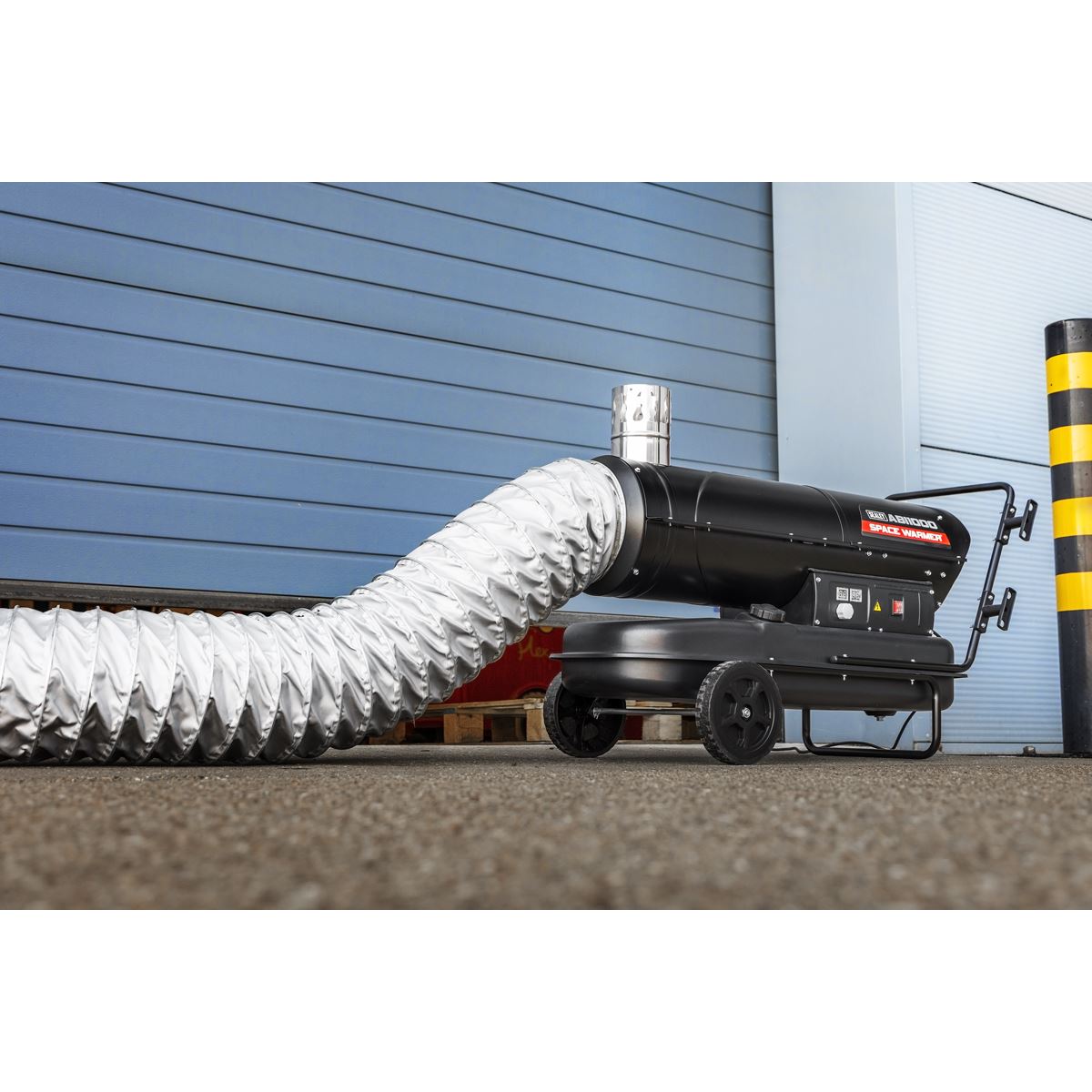 Sealey Space Warmer® Indirect Kerosene/Diesel Heater 102,000Btu/hr with 5M Ducting