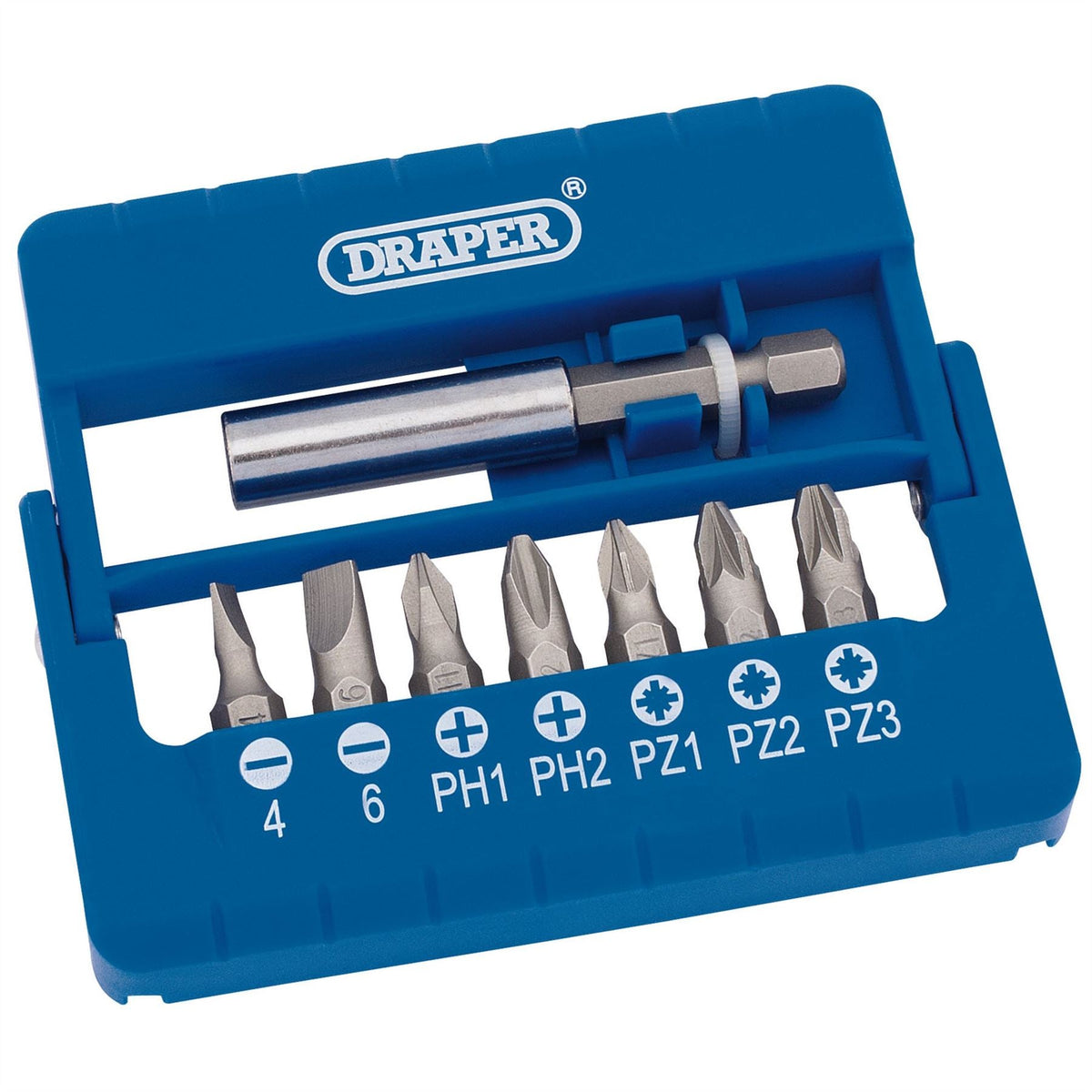 Draper Screwdriver and Magnetic Bit Set (8 Piece) 82391 White Rose Tools