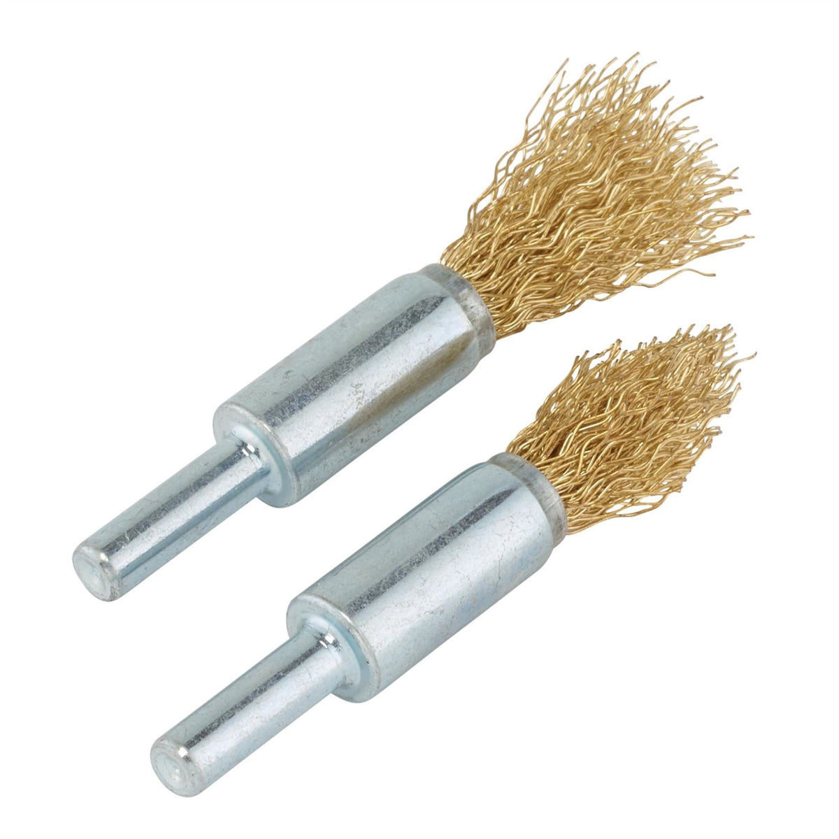 Draper Brassed Steel Crimped Decarb Brush Set (2 Piece) 41439 White Rose Tools