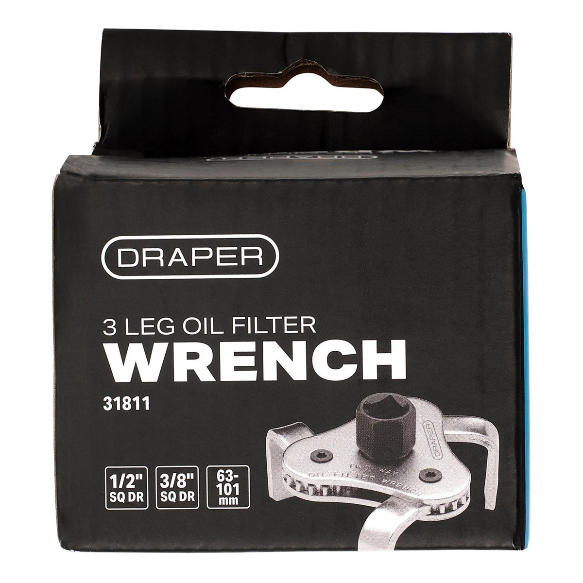 Draper Oil Filter Wrench 63-101mm 31811 White Rose Tools