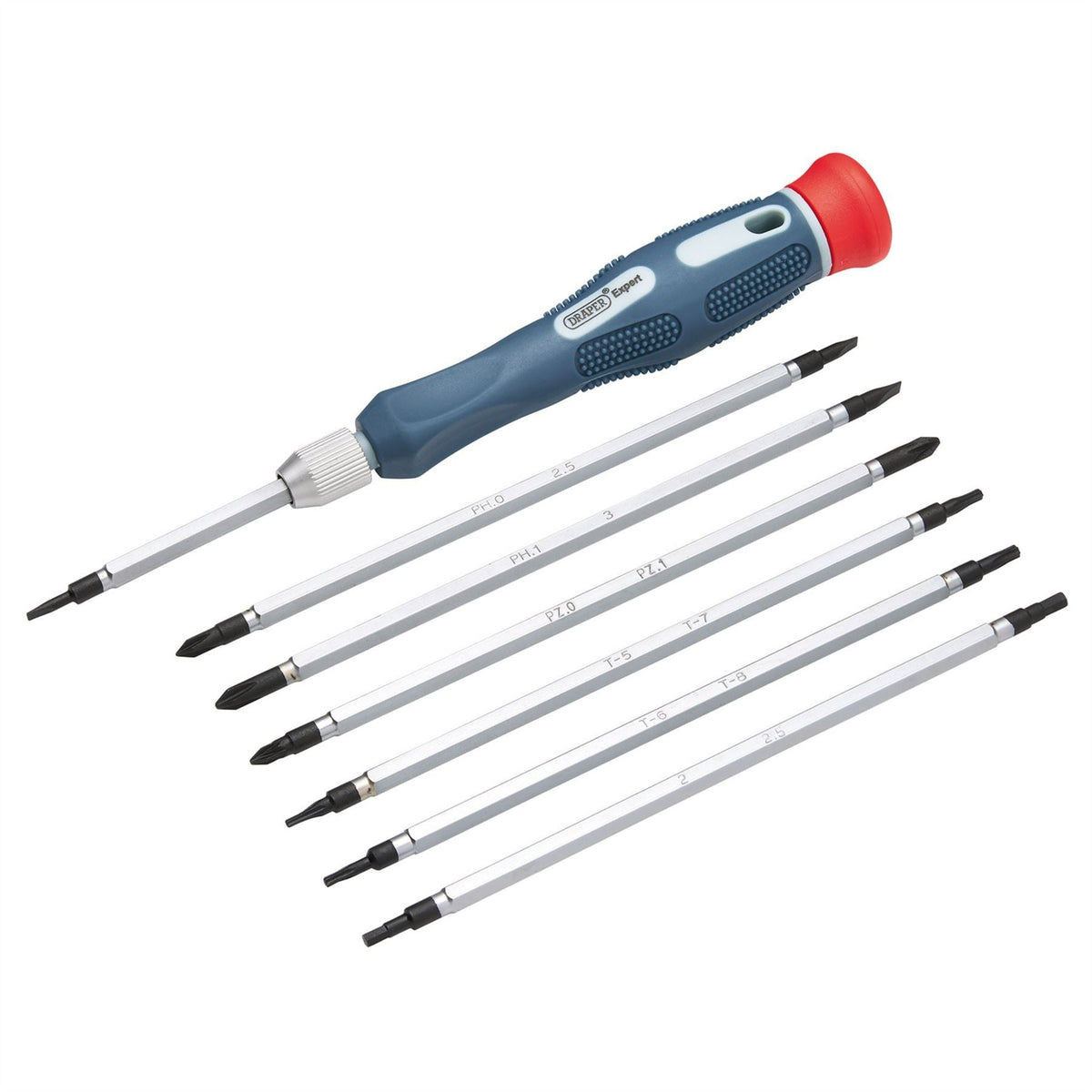 Draper Expert 14 in 1 Reversible Precision Screwdriver Set 78925 White Rose Tools