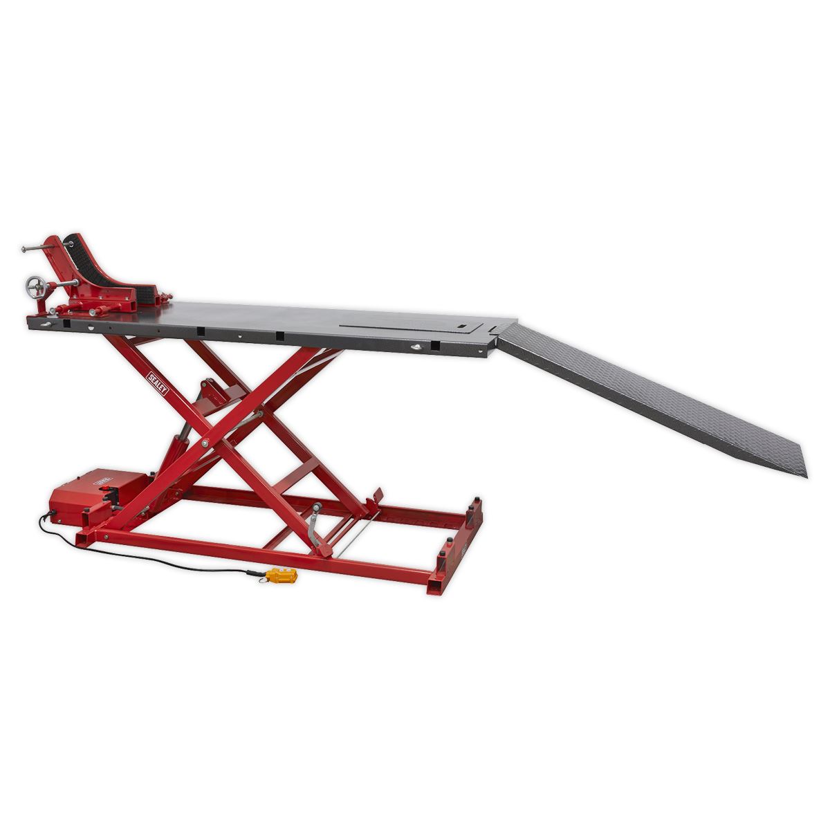 Sealey Motorcycle Lift 680kg Capacity Heavy-Duty Electro/Hydraulic