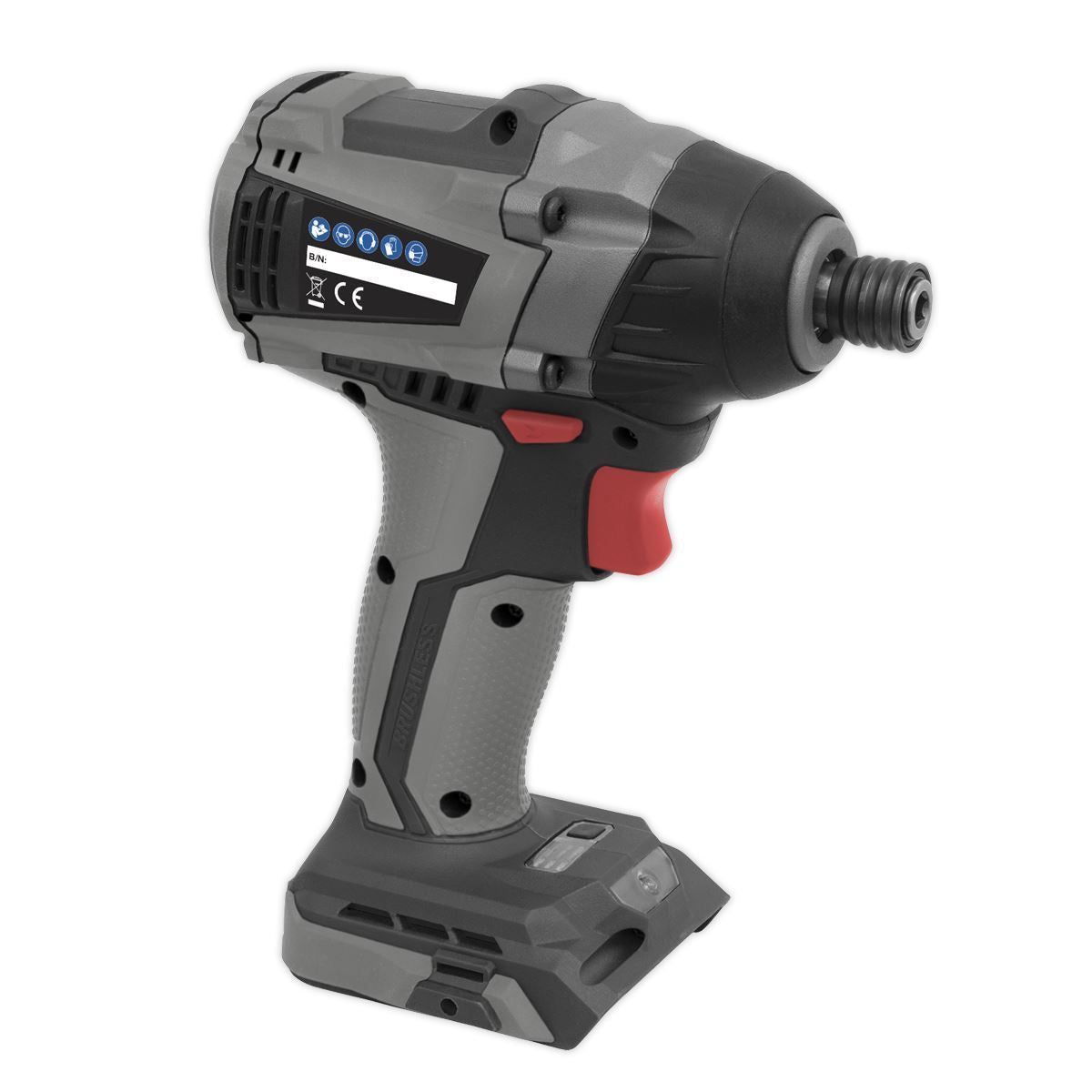 Sealey Premier Brushless Impact Driver 20V SV20 Series 1/4"Hex - Body Only