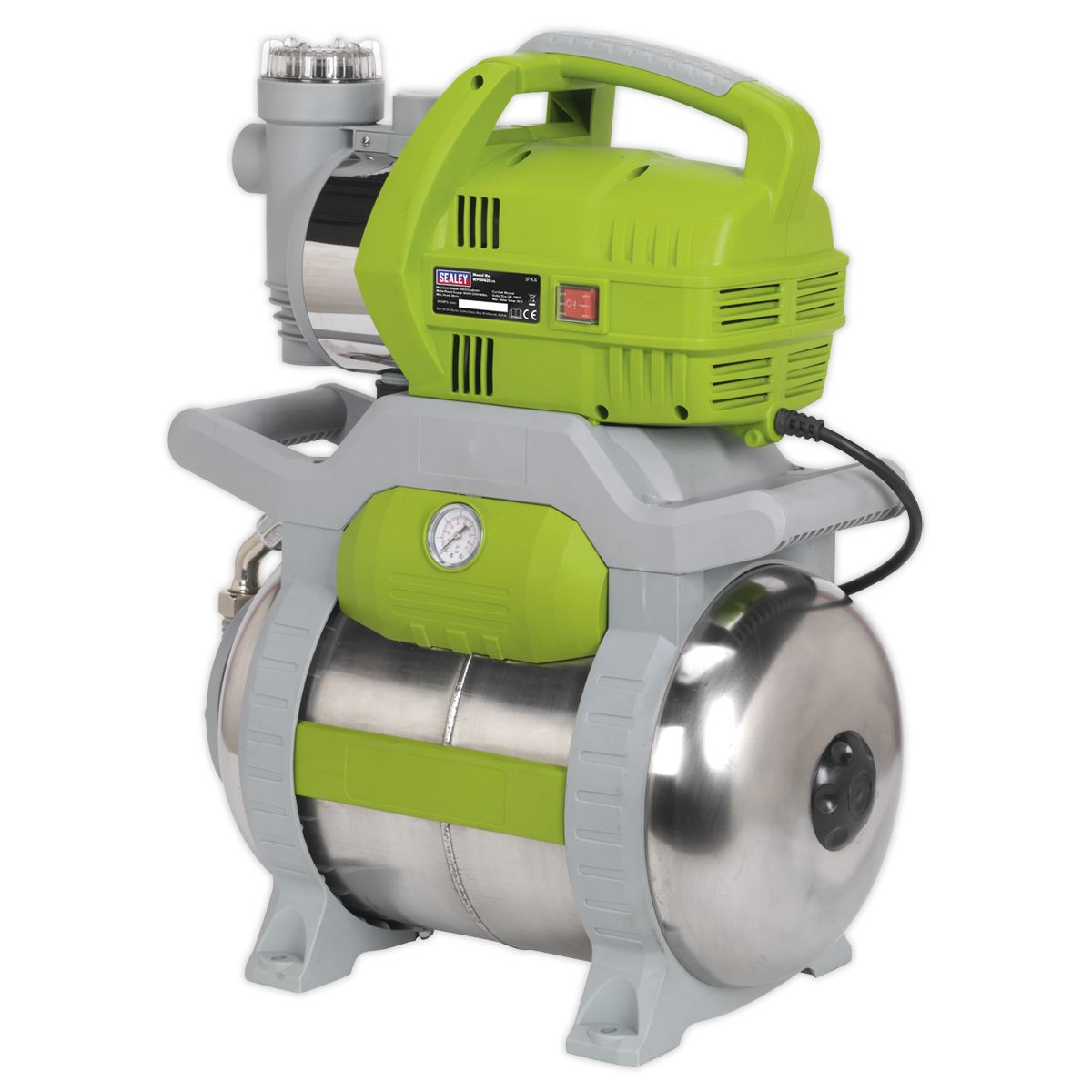 Sealey Surface Mounted Booster Pump Stainless Steel 62ltr/min