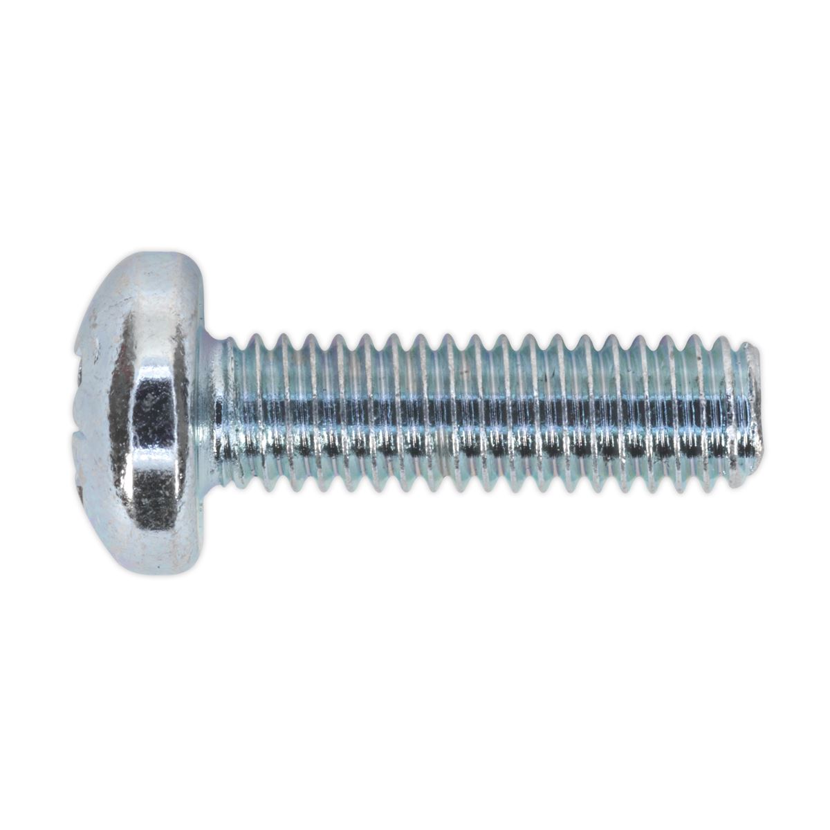 Sealey Machine Screw M6 x 20mm Pan Head Pozi Zinc Pack of 50