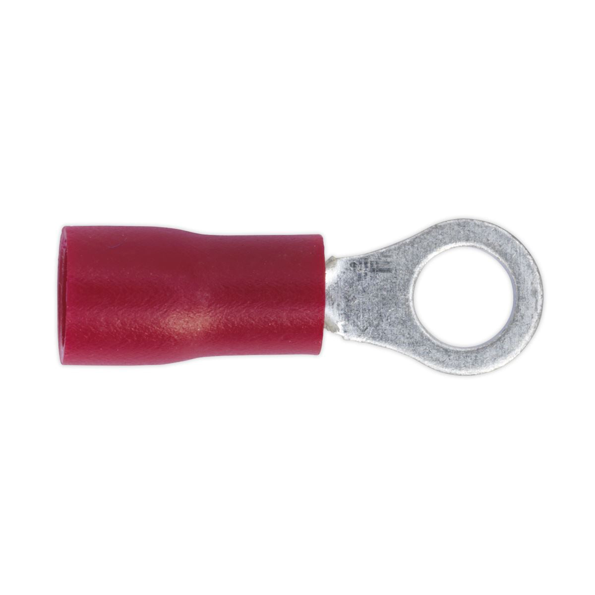 Sealey 100 Pack 4.3mm (4BA) Red Easy Entry Ring Terminal