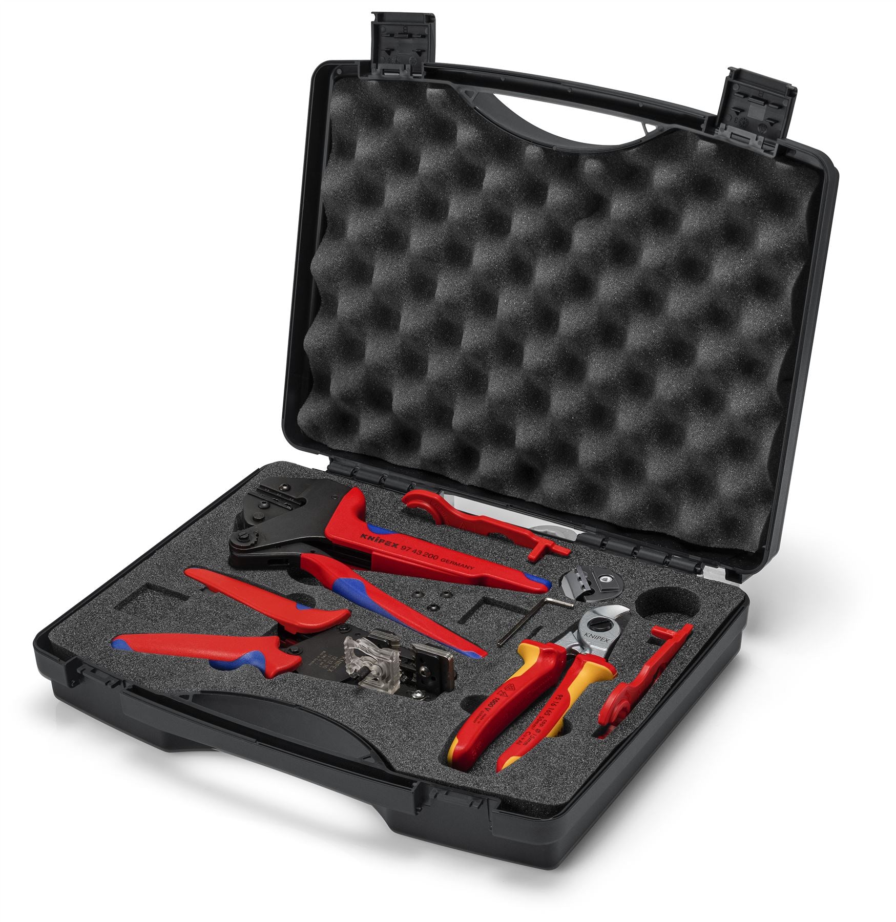 Knipex Tool Case for Photovoltaics for Solar Cable Connectors MC4 Multi Contact 97 91 04 V02