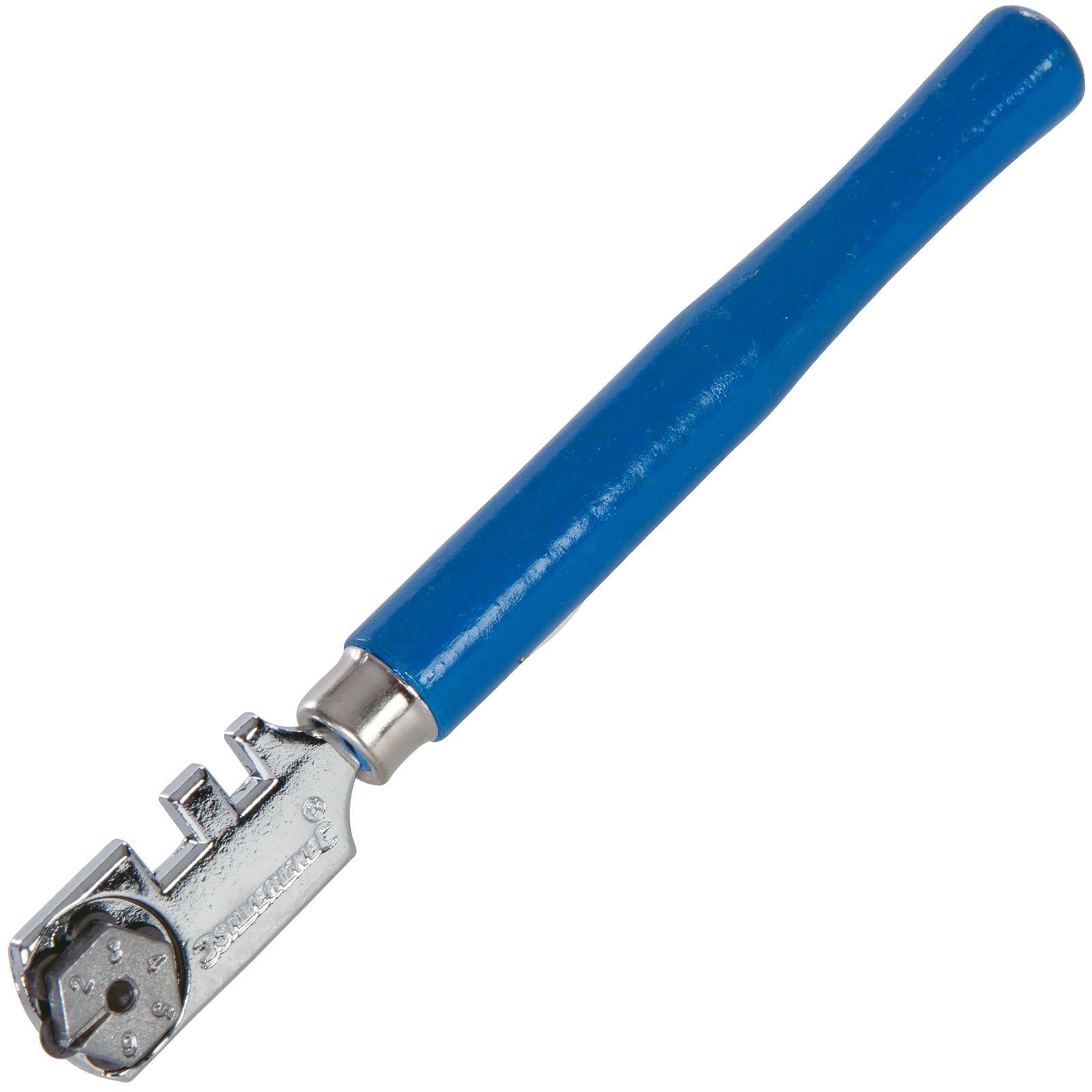Silverline 125mm 6-Wheel Glass Cutter Snap Off Vice Rotating Turret